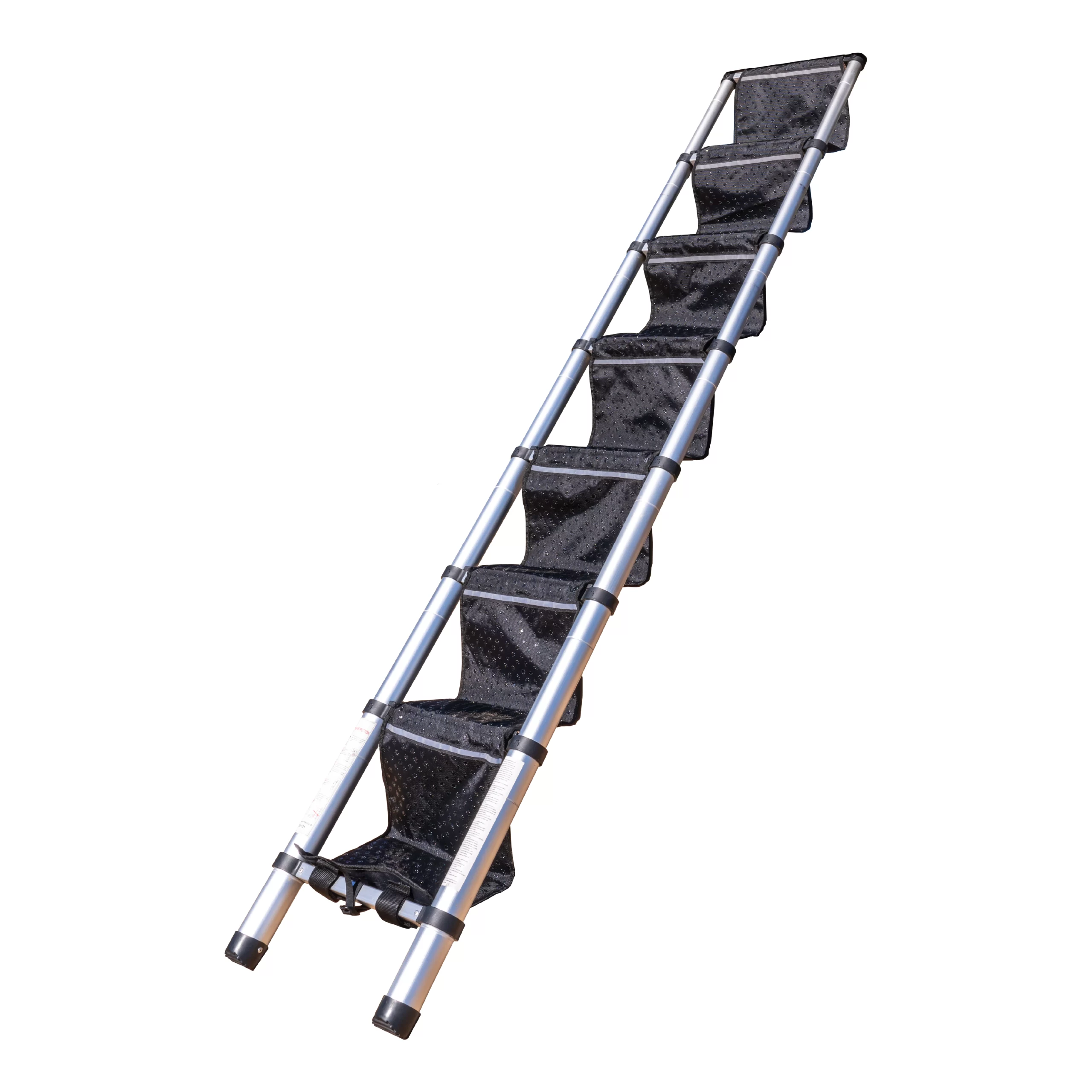 Segawe Tan/Gray Foldable Dog Ramp Stairs For Smaller Pets – Portable, Non-Slip, For Pickup Trucks & Travel